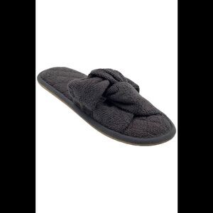 Barefoot Dreams TowelTerry Sandal Slipper Carbon -
